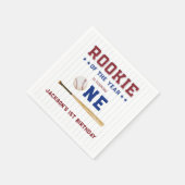 ルーキー・オブ・ザ・イヤー1thバースデーベースボール スタンダードカクテルナプキン (角)