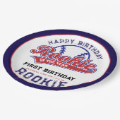ルーキー・オブ・ザ・イヤー1th birthday baseball ペーパープレート (アングル)