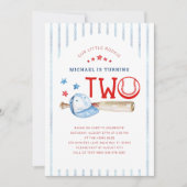 ルーキー・オブ・ザ・イヤー2thバースデー・ベースボールパーティー 招待状 (正面)