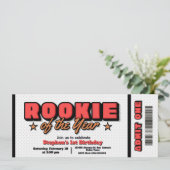 ルーキー・オブ・ザ・イヤー - バスケットボールチケット 招待状 (スタンド正面)