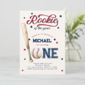 ルーキー・オブ・ザ・イヤー・ファースト誕生日野球パーティー 招待状 (スタンド正面)