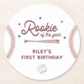 ルーキー・オブ・ザ・イヤー・ファースト・バースデーパーティー ラウンドペーパーコースター (正面)