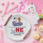 ルーキー・オブ・ザ・イヤー・ベースボール第1回の誕生日 ペーパープレート (パーティー)