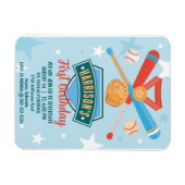 ルーキー・オブ・ザ・イヤー・ベースボール第1回の誕生日 マグネット (横)