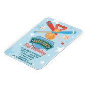 ルーキー・オブ・ザ・イヤー・ベースボール第1回の誕生日 マグネット (左側)