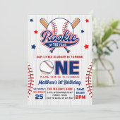 ルーキー・オブ・ザ・イヤー・ベースボール第1回の誕生日 招待状 (スタンド正面)