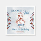 ルーキー・オブ・ザ・イヤー・ベースボール第1期パーティー スタンダードカクテルナプキン (正面)