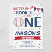 ルーキー・オブ・ザ・イヤー・ベースボール第1期招待状 招待状 (正面)