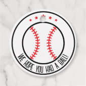 ルーキー・オブ・ザ・イヤー・ベースボール・バースデーパーティー フェイバータグ (裏面)