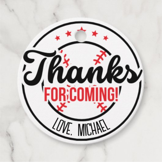 ルーキー・オブ・ザ・イヤー・ベースボール・バースデーパーティー フェイバータグ (正面)