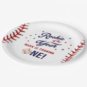 ルーキー・オブ・ザ・イヤー・ベースボール・バースデーパーティー ペーパープレート (アングル)