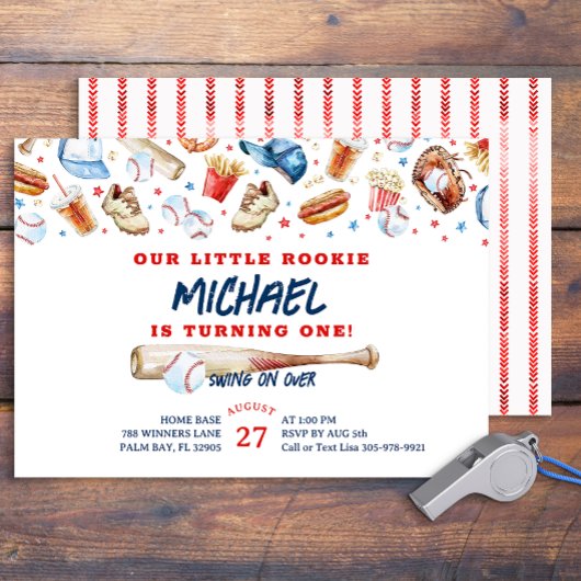 ルーキー・オブ・ザ・イヤー・ベースボール・バースデーパーティー 招待状