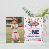 ルーキー・オブ・ザ・イヤー・ベースボール　ファーストバースデイフォト 招待状 (スタンド正面)