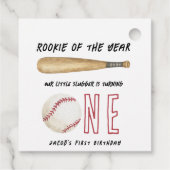 ルーキー・オブ・ザ・イヤー 野球 初誕生日パーティー フェイバータグ (裏面)