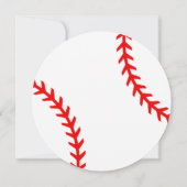 ルーキー・オブ・ザ・イヤー 野球 1歳の誕生日 招待状 (裏面)