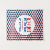 ルーキー・ベースボール　ファーストバースデー タペストリー (正面(横))