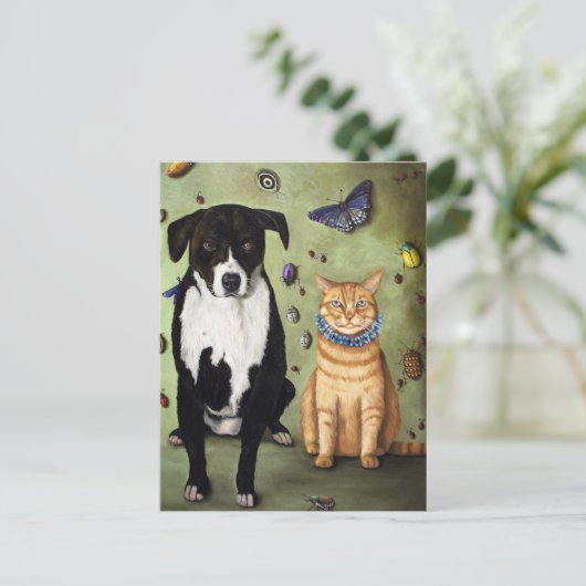 ルークとモリーを引っ張っているのは何だ? ポストカード (スタンド正面)