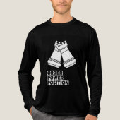 「ルークの統一:秩序、力、位置」チェスTシャツ トライブレンドTシャツ (正面)