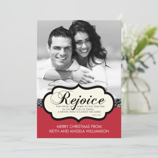 ルークの2:11の宗教クリスマスカードを喜ばせて下さい シーズンカード (スタンド正面)