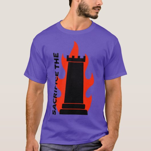 ルークを犠牲に 白 Tシャツ (正面)