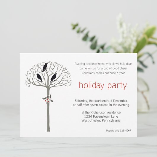 ルークアンドホリークリスマスカスタムパーティー招待状 招待状 (スタンド正面)