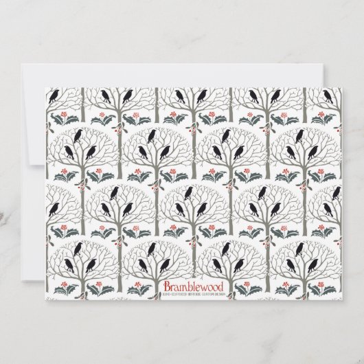 ルークアンドホリークリスマスカスタムパーティー招待状 招待状 (裏面)