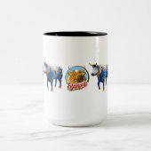 "ルークケルト族のウシ" 15のozのマグ ツートーンマグカップ (中央)