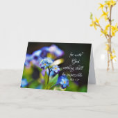 ルーク1:37神と共に不可能なものは何も カード (黄色い花)