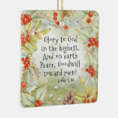 ルーク2の最も高いのの神への14栄光、クリスマス セラミックオーナメント (右)