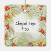 ルーク2の最も高いのの神への14栄光、クリスマス セラミックオーナメント (裏面)