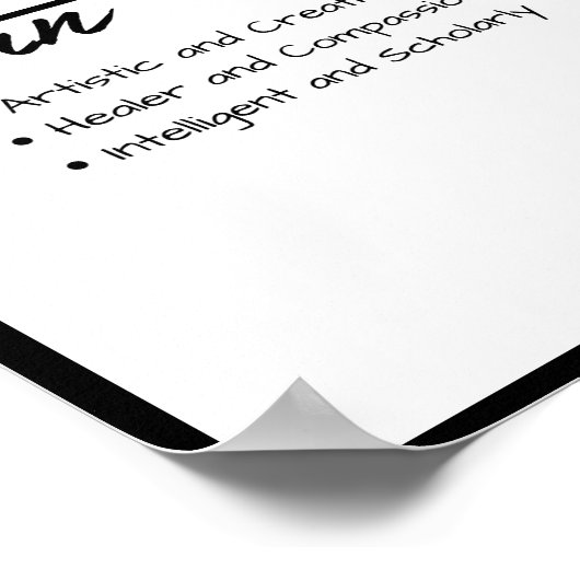 ルーク、男のパーソナライズされた子の名前の定義 ポスター (角)