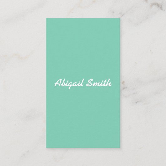 ルーサイトの緑の容易な基本的なモダンなクラシック 名刺 (正面)