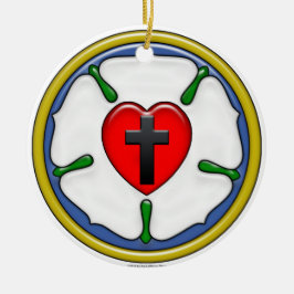 ルーサーバラエンボスルック セラミックオーナメント