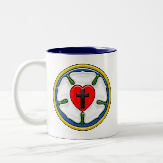 ルーサーバラエンボスルック ツートーンマグカップ (左)