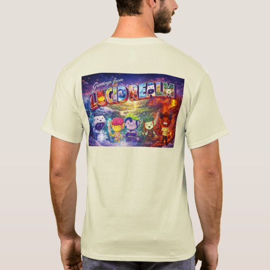 ルーシッドレルムからの挨拶 Tシャツ (裏面)