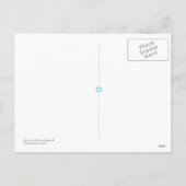 ルーシーから：ハッピーハヌカーモダン（ユダヤ教）メノラー シーズンポストカード (裏面)