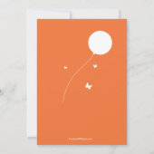 ルーシーから:バニーバルーン-誕生日パーティー招待状 招待状 (裏面)