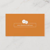 ルーシーから: 職人及び裁縫婦オレンジ及び青| 名刺 (裏面)