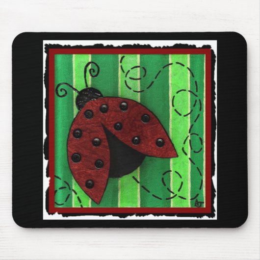 ルーシーてんとう虫- mousepad マウスパッド (正面)