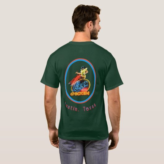ルーシーのニワトリ Tシャツ (裏面フル)