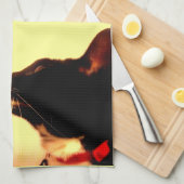 ルーシーのプロフィール キッチンタオル (四つ折り)