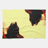 ルーシーのプロフィール キッチンタオル (横)