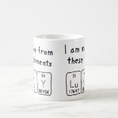 ルーシーの周期表の名前のマグ コーヒーマグカップ (中央)