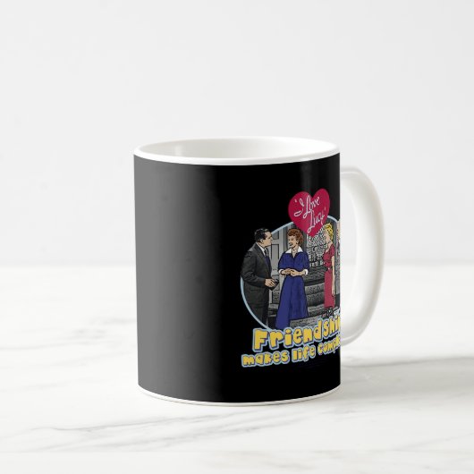 ルーシーを完成させるのが大好き コーヒーマグカップ (正面右)