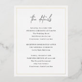 ルーシークラシックエレガントなウェディングフォイルエンクロージャカード 箔招待状ポストカード (正面)