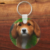 ルーシーラブラドールの子犬 キーホルダー (正面)