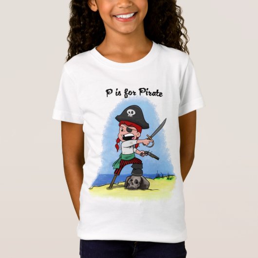 ルーシー海賊はワイシャツをからかいます Tシャツ (正面)