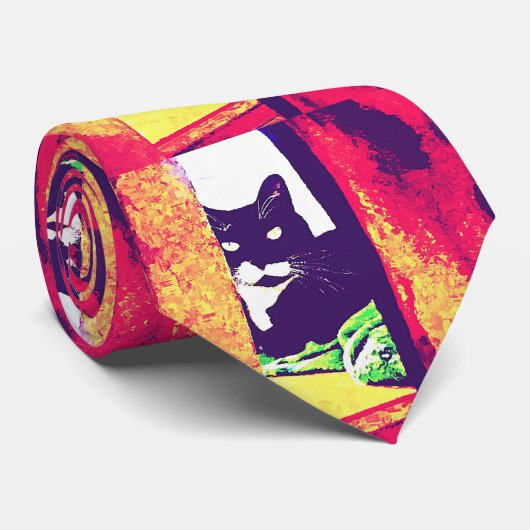 ルーシー絵画の顔を見て ネクタイ (ロール)