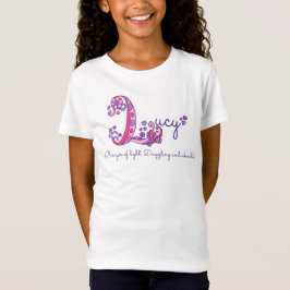 ルーシー・ガールズL名モノグラム・ティーを意味する Tシャツ