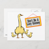 ルーシー・グージー ポストカード (正面/裏面)